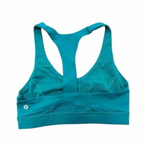 lululemon Teal Racerback Sports Bra Energy Bra Sz 6
